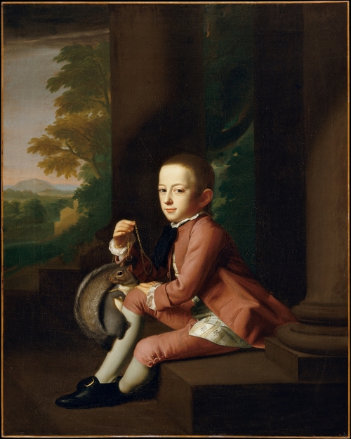 Daniel Crommelin Verplanck with his pet squirrel, 1771